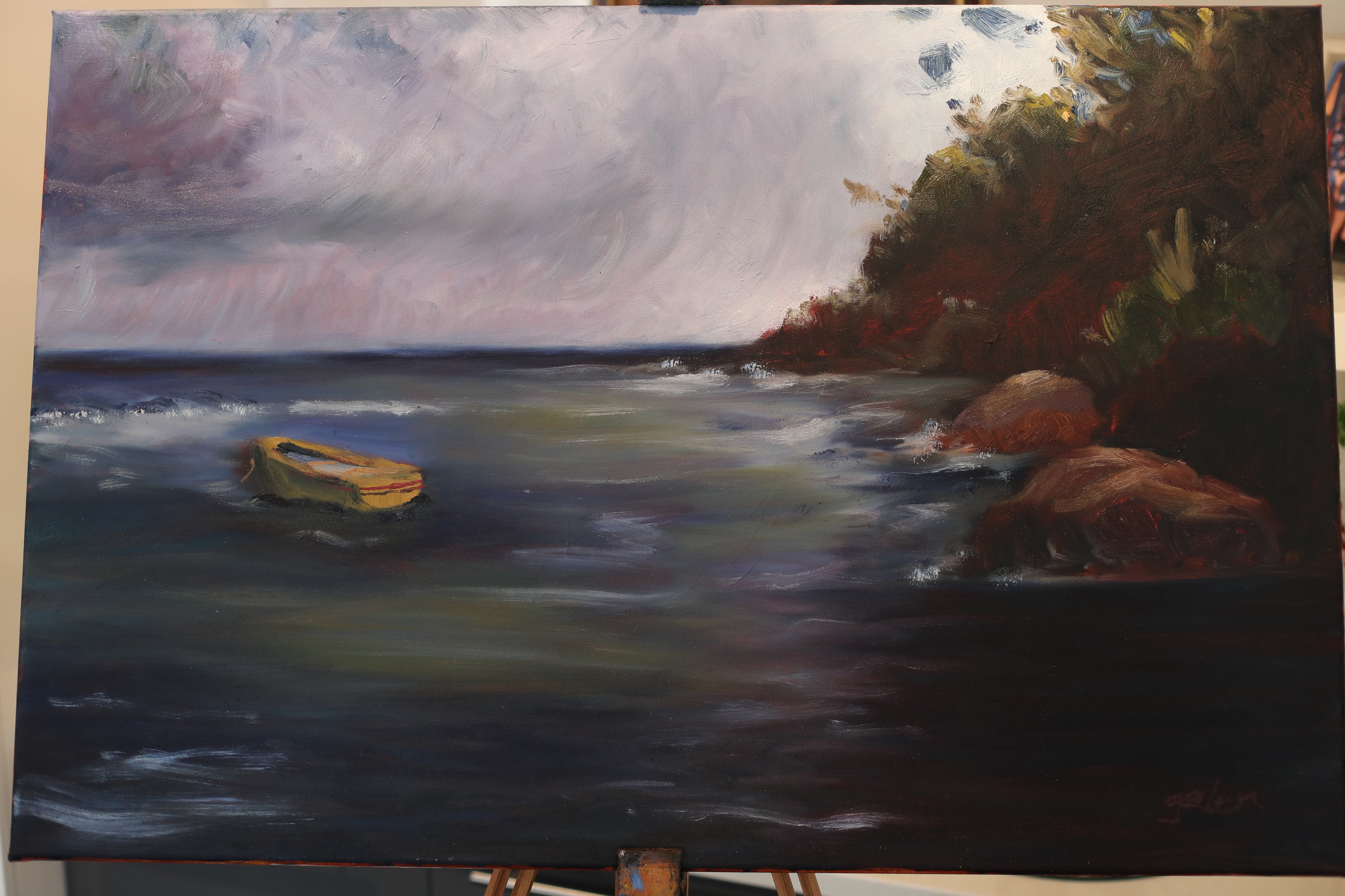 "Boat in a Cove"
