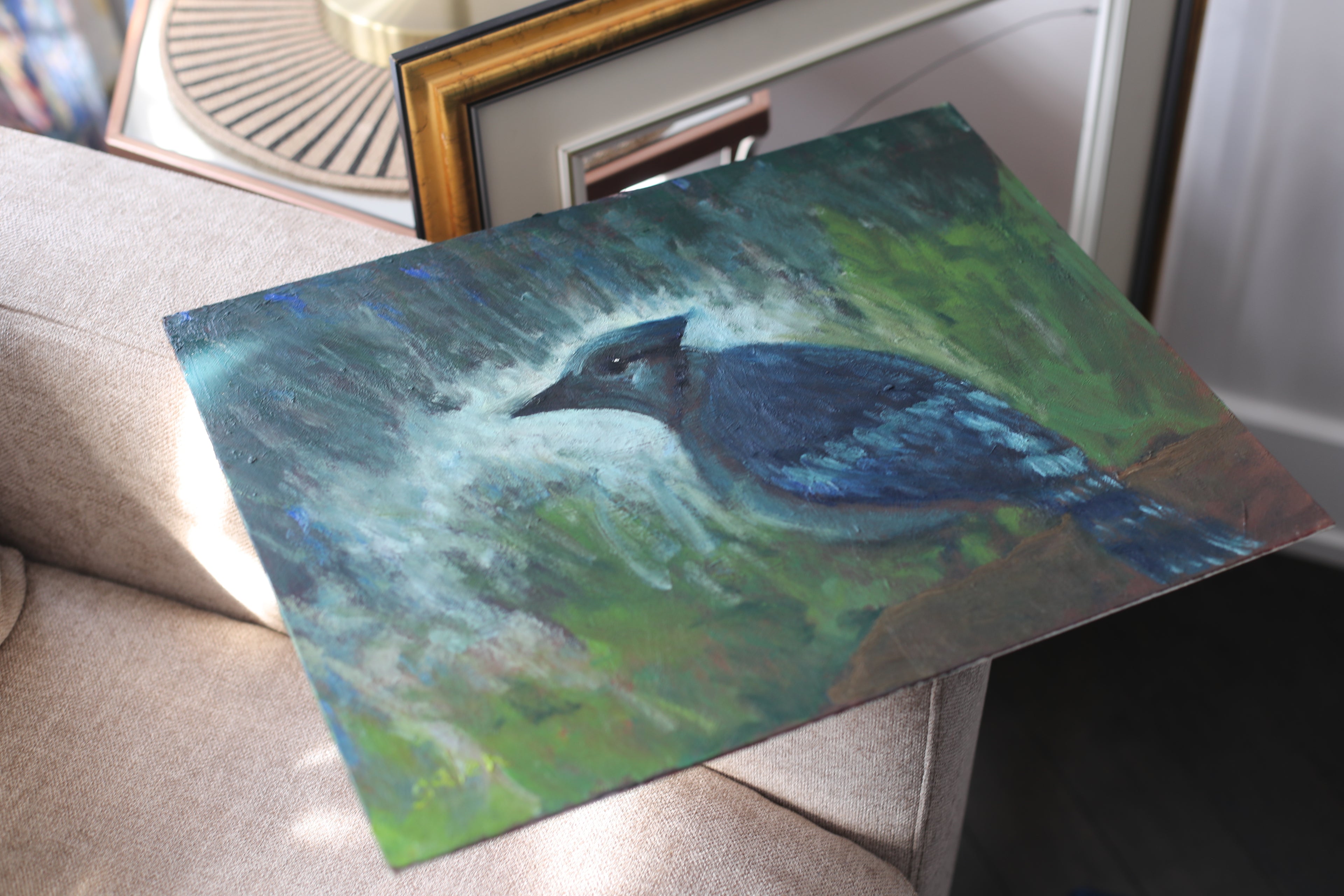 "Bluejay in a Cedar"